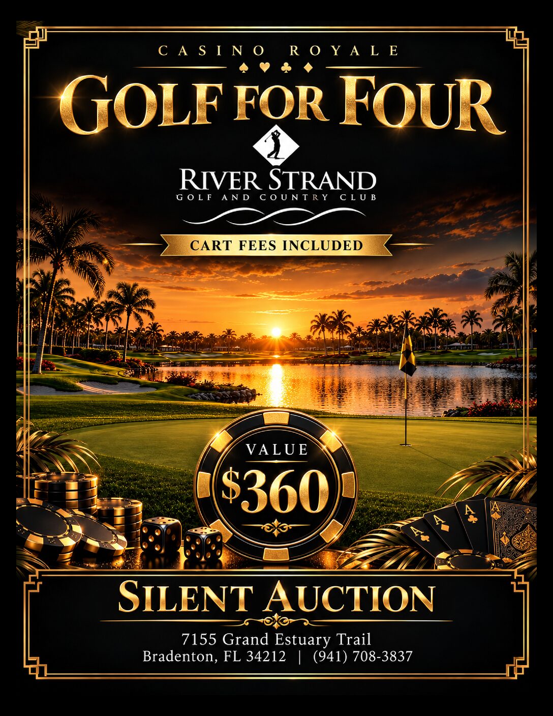 Golf for Four at River Strand Country Club High-Roller Golf Foursome